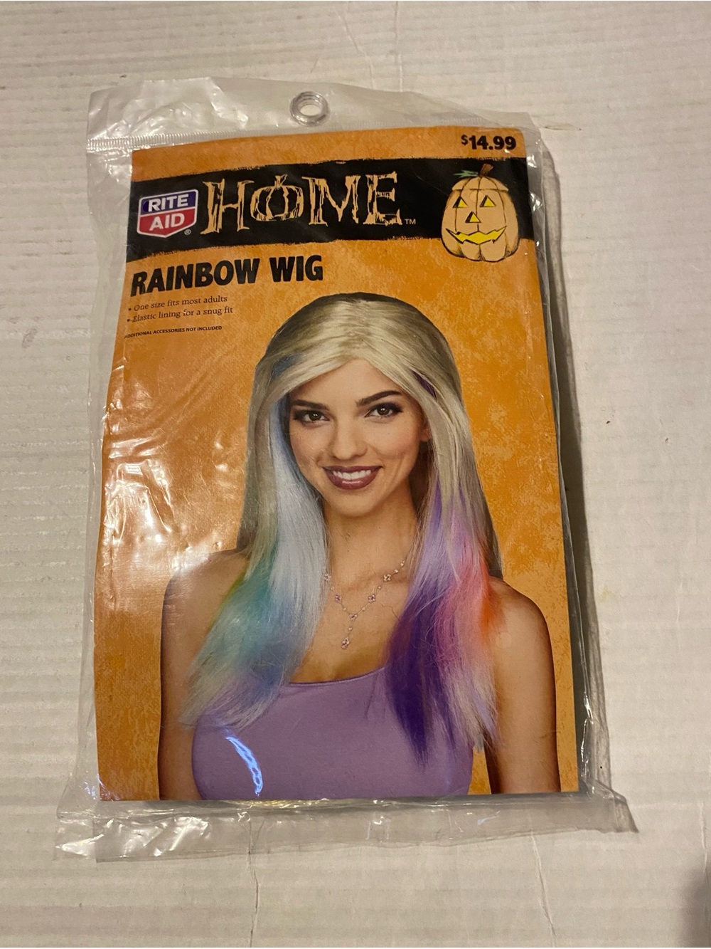 Halloween Rainbow wig NEW sealed
